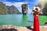 Secara individu di Phang Ngu mengikut jejak "Kepala dan Ekor" dengan matahari terbit di dek pemerhatian, foto 1