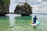 Kepulauan Krabi di perairan yang tenang: Hong, Pakbia dan matahari terbenam di atas ludah, foto 1
