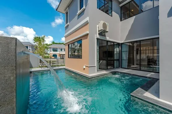 منزل ذكي أنيق في Crown Estate Village، Koh Kaew